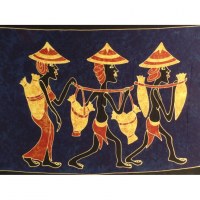 Paréo batik en course