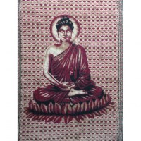 Tenture Buddha zen bordeaux