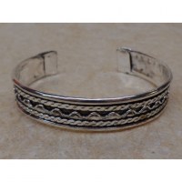 Bracelet ondulation maille aplatie
