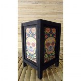 Lampe tête de mort Santa muerte
