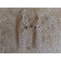 Boucles d'oreilles étoile filante