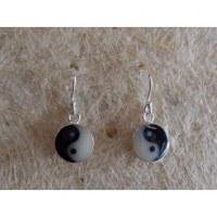 Boucles d'oreilles yin yang