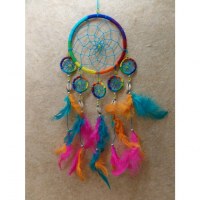 Dreamcatcher fil rainbow 5 mini cercles