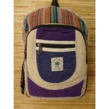 Sac à dos Hymalayan Hemp beige/bleu jean/violet