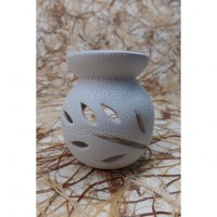 Brûle parfum blanc feuillage