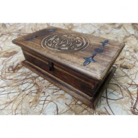 Coffret en bois noeud infini