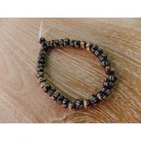 Bracelet tibétain 2 perles traits