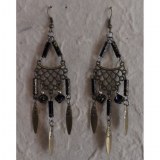 Pendants d'oreilles noires Lamai