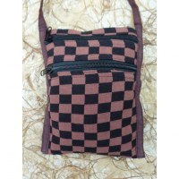 Sacoche damier marron