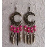 Pendants d'oreilles Chantira roses