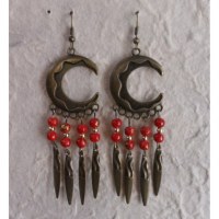 Pendants d'oreilles Chantira rouge