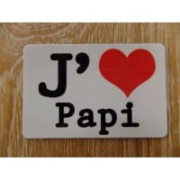 Aimant j'aime Papi