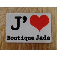 Aimant j'aime boutique Jade