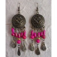 Boucles d'oreilles Sumalee roses