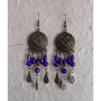 Boucles d'oreilles Sumalee bleu roi