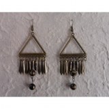 Boucles d'oreilles Waan noir/or