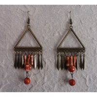 Boucles d'oreilles Waan noisette