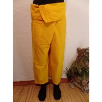 Pantalon de pêcheur Thaï agrume jaune