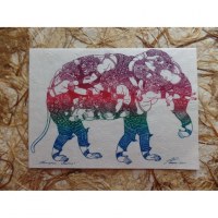 Carte éléphant Kali