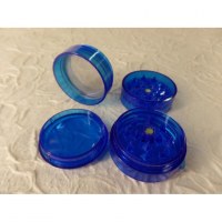 Grinder 4 parties transparent bleu