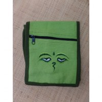 Sac passeport vert Bouddha eyes