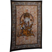 Tenture Bada Ganapati orange