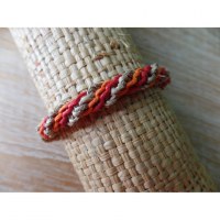 Bracelet rouge/orange twist
