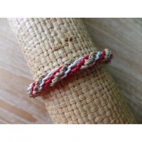 Bracelet twist rouge/blanc