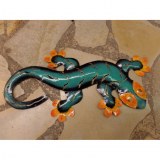 Gecko turquoise/orange