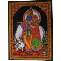 Petite tenture Krishna et Rhada