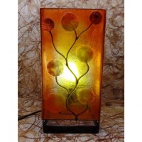 Lampe arbre soleil orange