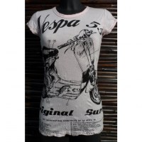 Tee shirt Vespa 55 rose