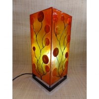 Grande lampe arbre soleil orange