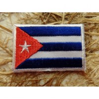 Ecusson drapeau Cuba