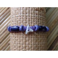 Bracelet parme dent de requin 