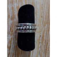 Bague orteil vrille noire