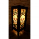 Lampe tête de mort Santa muerte