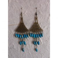 Boucles d'oreilles Phitsamaï bleues