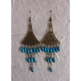 Boucles d'oreilles Phitsamaï bleues