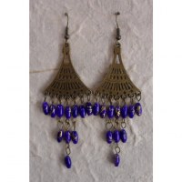 Boucles d'oreilles Phitsamaï violettes