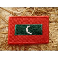 Ecusson drapeau Maldives