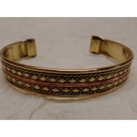 Bracelet doré losanges