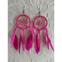 Pendants d'oreilles hisey rose