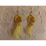 Pendants d'oreilles Kisux jaune