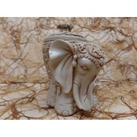 Pot éléphant en résine claire
