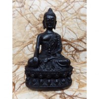 Bouddha Bhaishavaguru résine noire