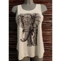 Débardeur éléphant motif géo 1