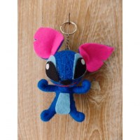 Porte-clés bleu big Stitch