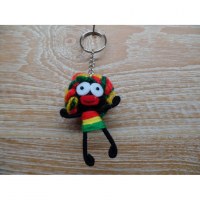 Porte clés rasta woman