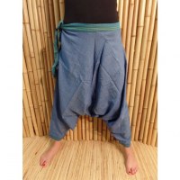 Pantalon/sarouel bleu Ghaghara